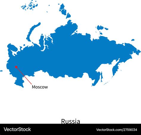 capital city of russia map.